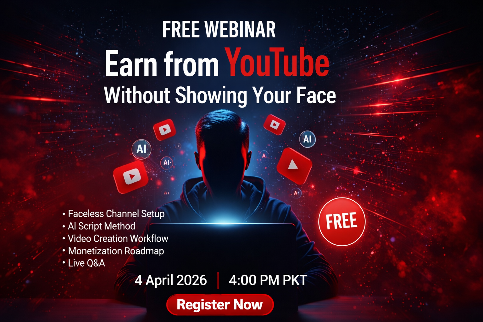 Free webinar on YouTube monetization