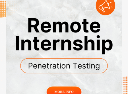 Remote Internship Opportunity – Penetration Testing Intern