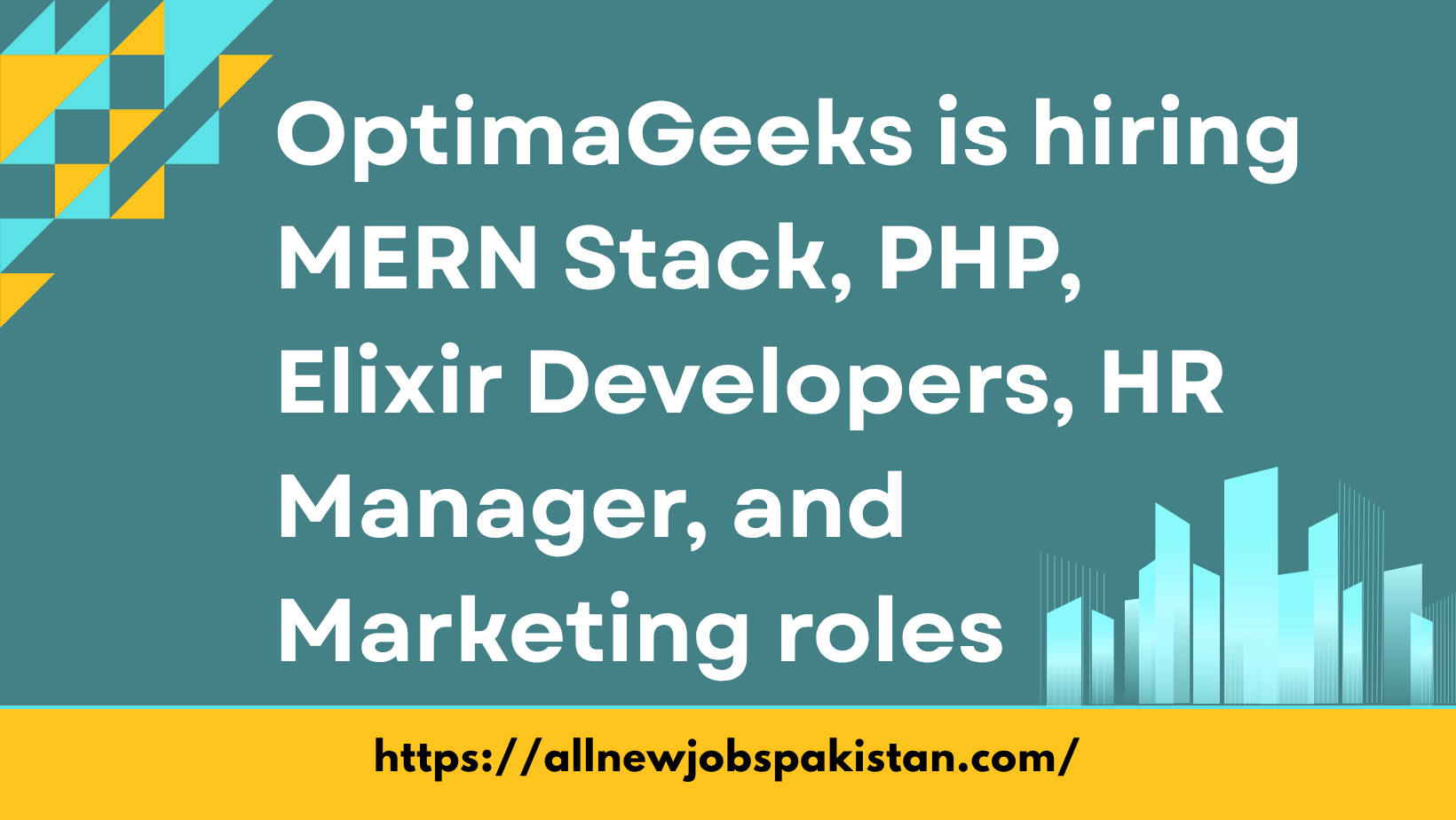 OptimaGeeks Job Openings in Lahore | Multiple Tech & Business Roles