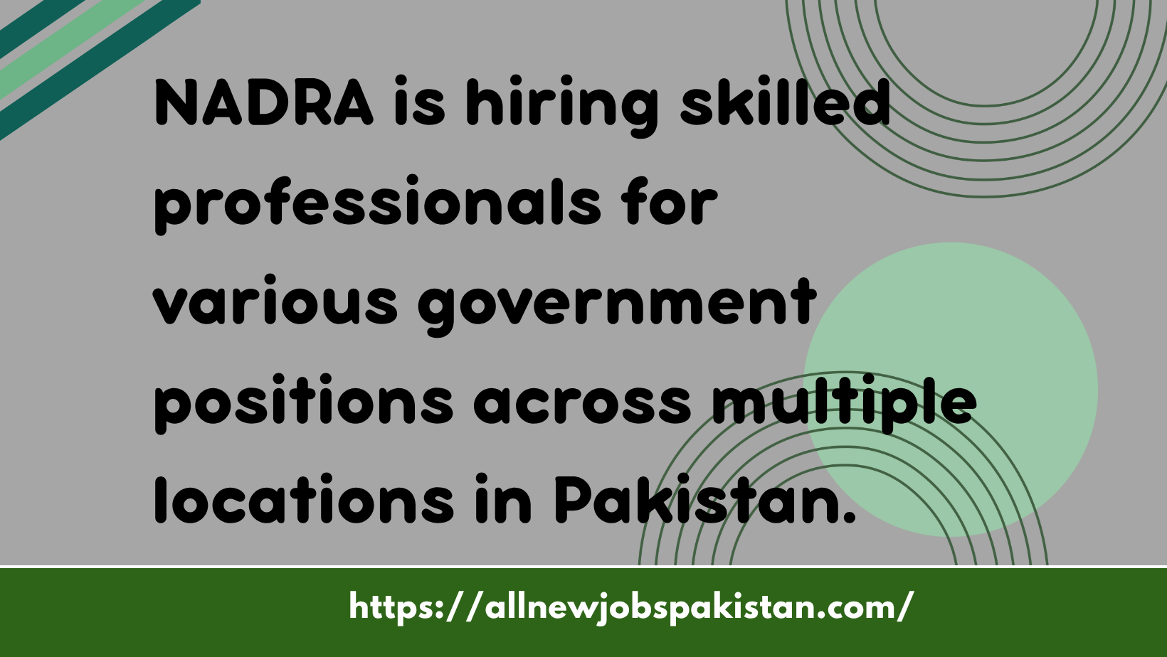 NADRA Jobs 2025 | Multiple Government Positions Available