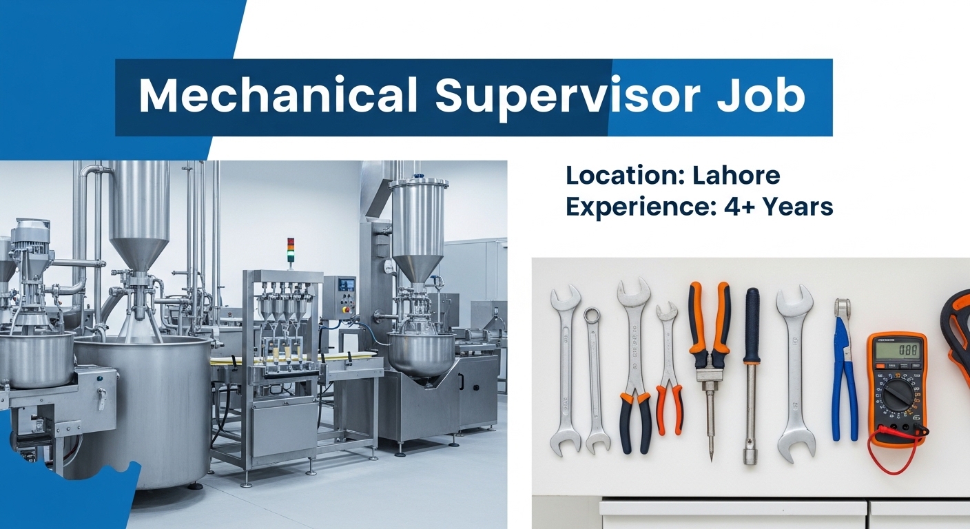Mechanical Supervisor Job – Ice Cream Production Maintenance