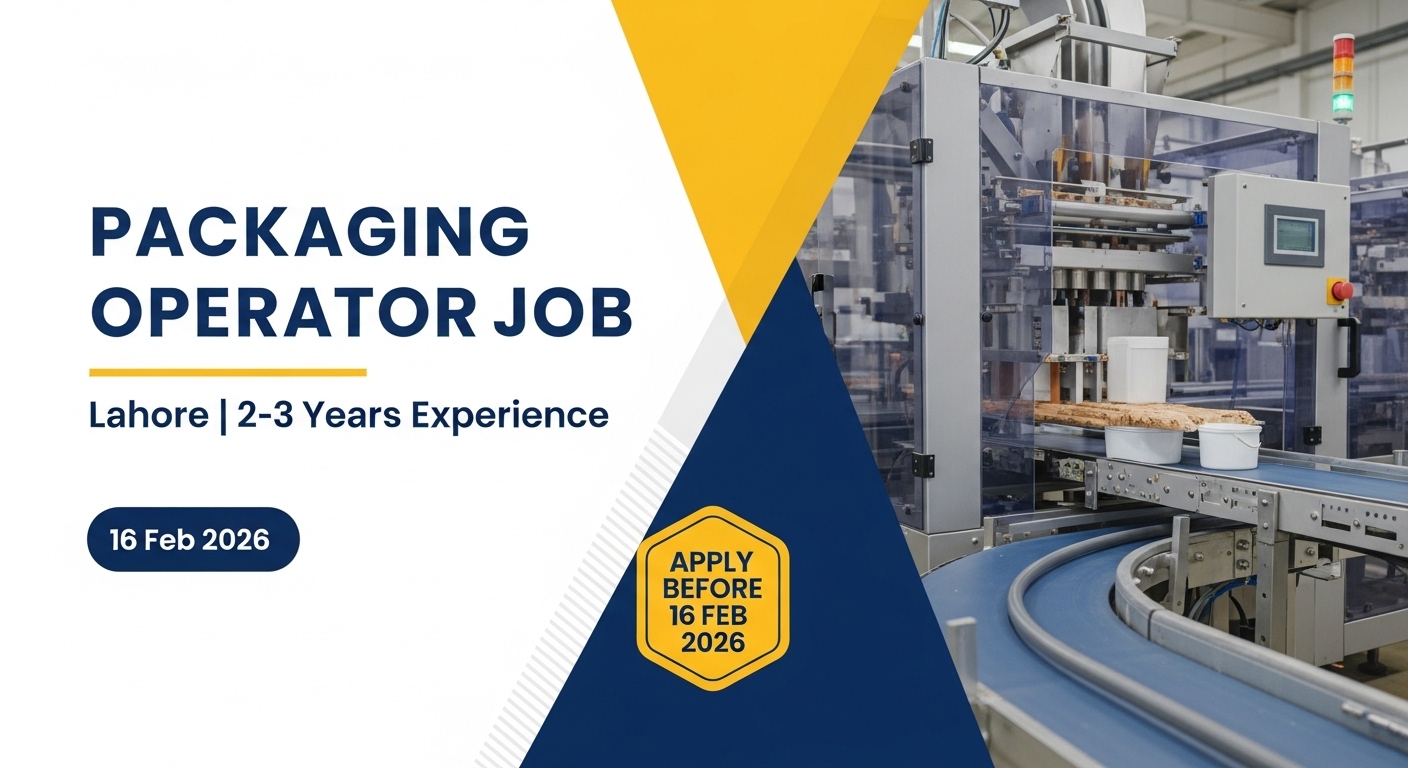 Packaging Operator Job in Lahore