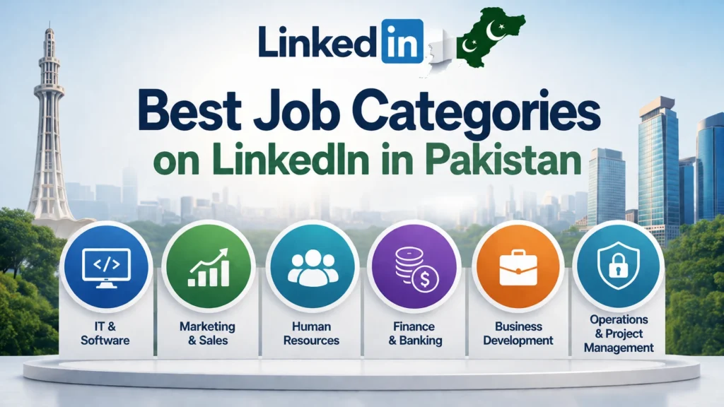 Best Job Categories on LinkedIn in Pakistan include popular fields where professionals can find relevant career opportunities.