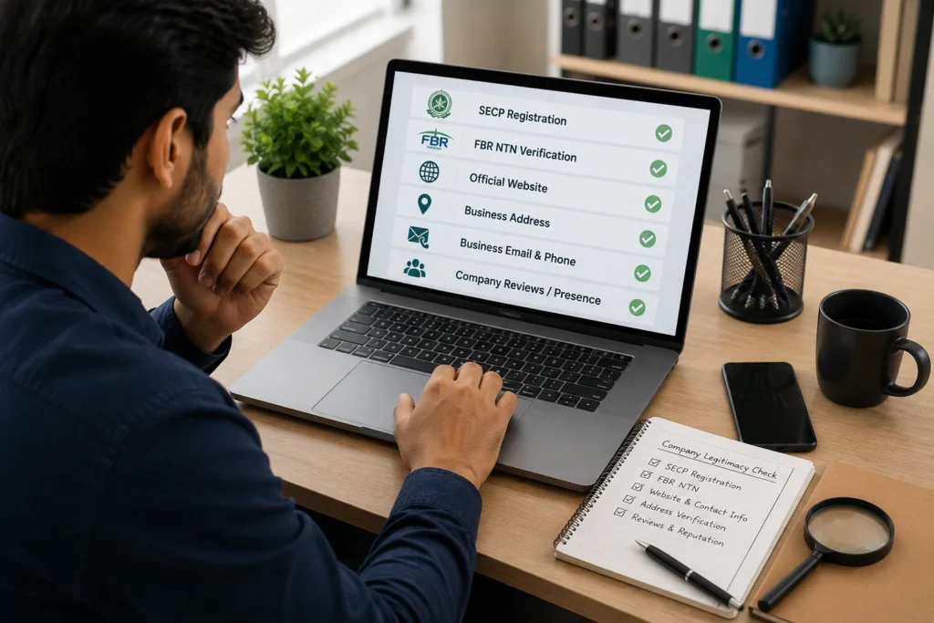 How to check if a company is legit in Pakistan helps you identify genuine employers and avoid recruitment scams.