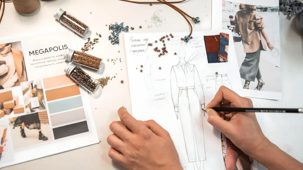 Popular Types of Fashion Jobs include careers in design, styling, merchandising, marketing, retail, and other roles across the fashion industry.