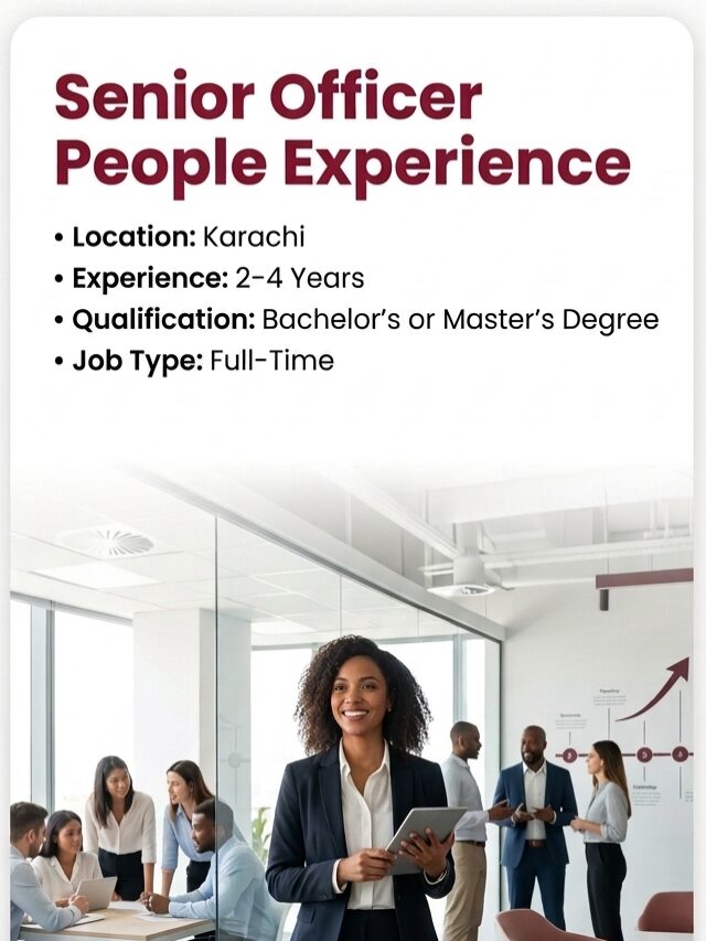 Senior Officer People Experience Jobs in Karachi 2026