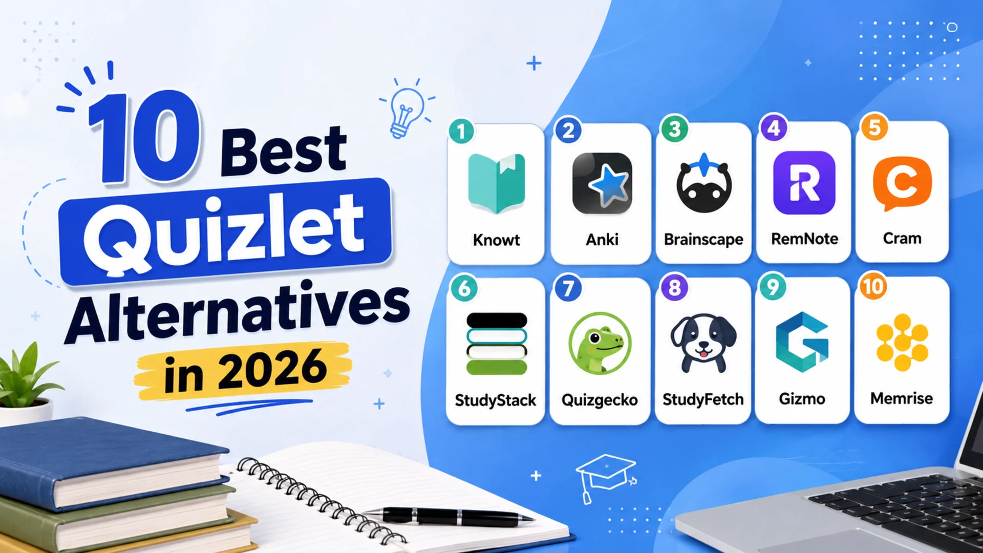 10 Best Quizlet Alternatives in 2026 Free & Paid Options