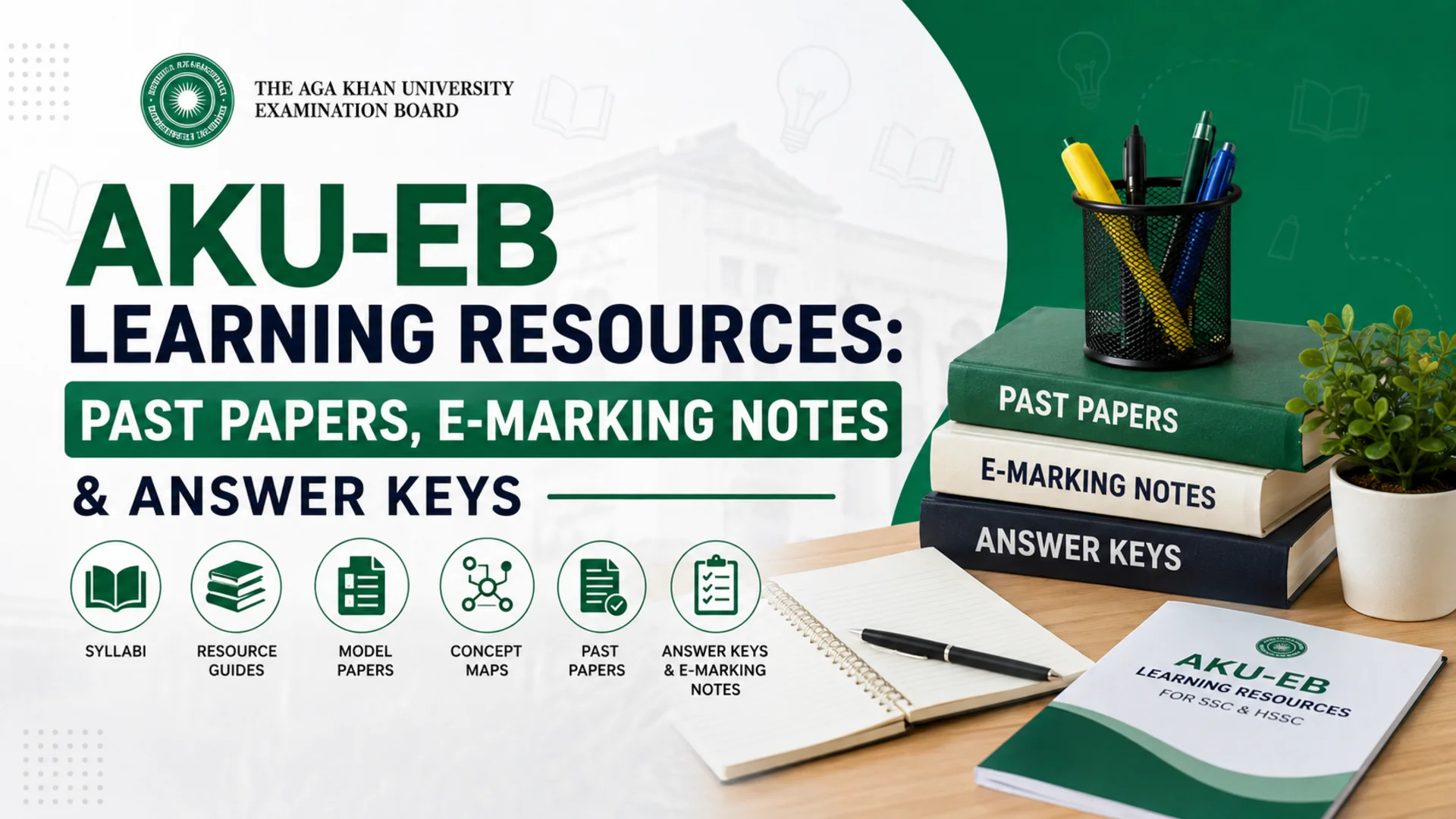 AKU-EB Learning Resources Past Papers, E-Marking Notes & Answer Keys