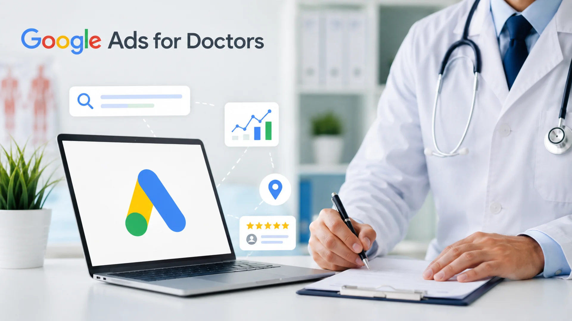 Google Ads for Doctors: Cost, ROI & SEO Comparison